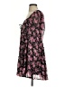 Francesca's 100% Polyester Floral Black Casual Dress Size S - photo 5