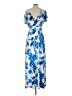 IMAN Blue Casual Dress Size L - photo 2