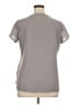 Lands' End 100% Polyester Gray Short Sleeve Blouse Size 14 - photo 2