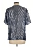 Soft Surroundings Silver Short Sleeve Blouse Size L - photo 2