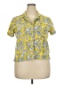 Universal Thread Floral Yellow Short Sleeve Blouse Size XXL - photo 1