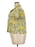 Universal Thread Floral Yellow Short Sleeve Blouse Size XXL - photo 5