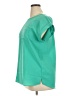 Lands' End 100% Polyester Teal Short Sleeve Top Size 14 - photo 5