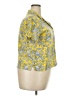 Universal Thread Floral Yellow Short Sleeve Blouse Size XXL - photo 4