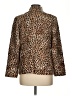 Chico's 100% Polyester Animal Print Gold Blazer Size Med (1) - photo 2