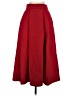 Zara 100% Polyester Solid Red Formal Skirt Size XS - photo 1