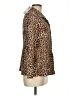Chico's 100% Polyester Animal Print Gold Blazer Size Med (1) - photo 4