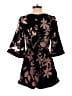 Line & Dot Floral Black Romper Size XS - photo 2