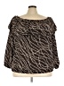 MICHAEL Michael Kors 100% Polyester Brown Long Sleeve Blouse Size 3X - photo 1