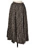 American Eagle Outfitters 100% Polyester Animal Print Brown Casual Skirt Size M - photo 2