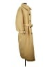Topshop 100% Polyester Tan Yellow Trenchcoat Size 8 - photo 4