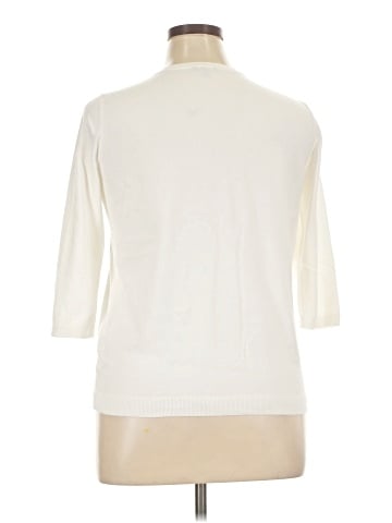 Talbots 3/4 Sleeve Button-Down Shirt (view 2)