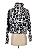 Aqua 100% Polyester Animal Print Black Silver Turtleneck Sweater Size XS - photo 1