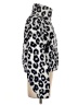 Aqua 100% Polyester Animal Print Black Silver Turtleneck Sweater Size XS - photo 4