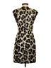 Tibi Animal Print Brown Cocktail Dress Size 2 - photo 2