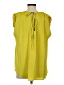 Tyche 100% Polyester Yellow Sleeveless Blouse Size S - photo 2