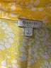 Talbots Outlet 100% Cotton Paisley Yellow Long Sleeve Button-Down Shirt Size L - photo 4