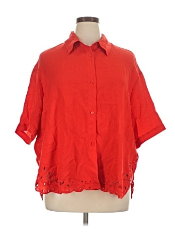 H&M 3/4 Sleeve Button-Down Shirt (view 1)