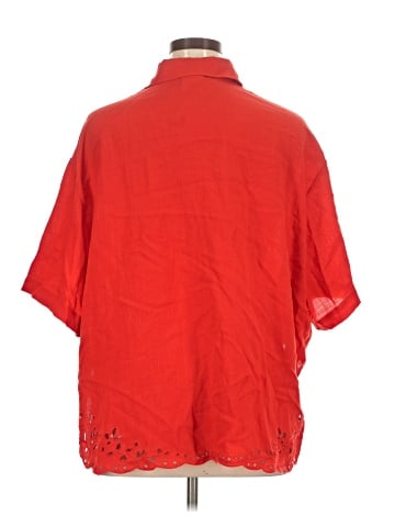 H&M 3/4 Sleeve Button-Down Shirt (view 2)