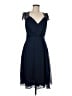 ASOS 100% Polyester Blue Cocktail Dress Size 6 - photo 1