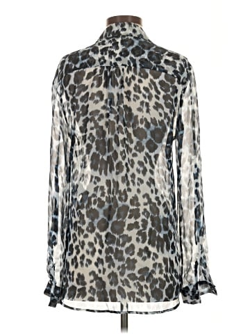 Diane von Furstenberg Long Sleeve Silk Top (view 2)