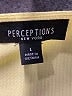 Perceptions Yellow Short Sleeve Top Size L - photo 4
