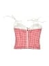 Edikted Checkered-gingham Red Swimsuit Top Size S - photo 2
