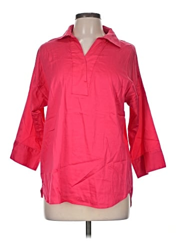 Isaac Mizrahi LIVE! 3/4 Sleeve Button-Down Shirt (view 1)