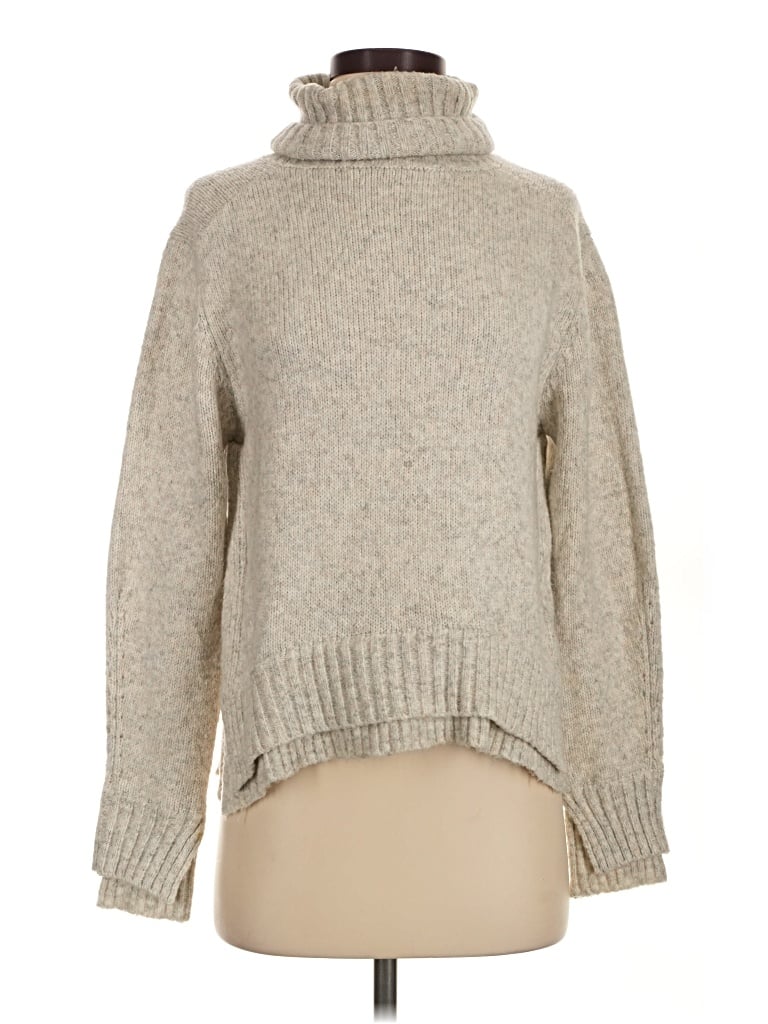 Pre-owned Line Turtleneck Sweater In Tan