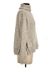 LINE Tweed Tan Turtleneck Sweater Size S - photo 4
