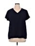 Athleta Blue Short Sleeve Blouse Size 1X - photo 1