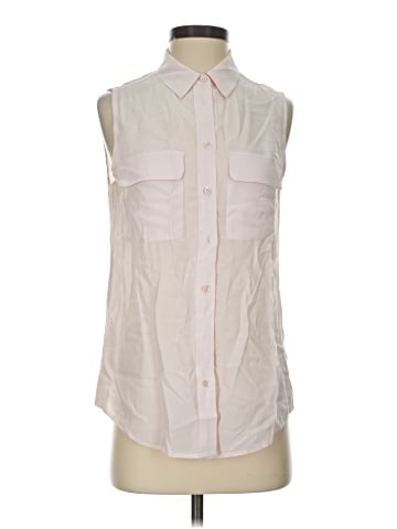 Equipment Sleeveless Button-Down Shirt (view 1)
