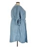 Torrid 100% Lyocell Blue Casual Dress Size 3X Plus (3) - photo 4