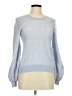 Joie Chevron-herringbone Blue Pullover Sweater Size M - photo 1