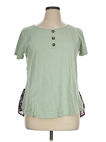 Umgee Short Sleeve Henley (view 1)