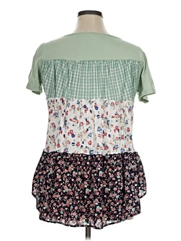 Umgee Short Sleeve Henley (view 2)