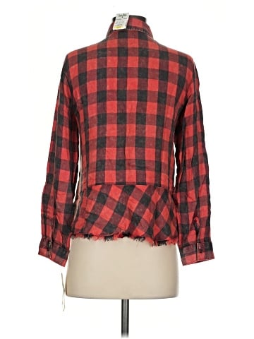 Democracy Long Sleeve Button-Down Shirt (view 2)