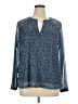 MICHAEL Michael Kors Blue Long Sleeve Blouse Size 0X - photo 1