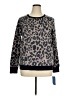 Simply Vera Vera Wang 100% Polyester Animal Print Gray Pullover Sweater Size XL - photo 1