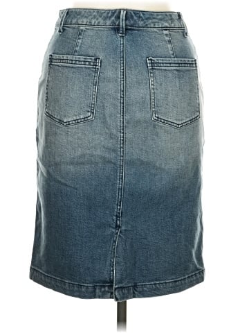 Pilcro and the Letterpress Denim Skirt (view 2)