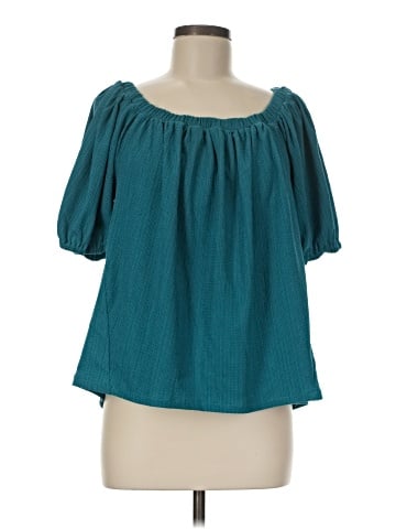 By Anthropologie Short Sleeve Blouse (view 1)