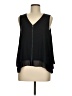 T Tahari 100% Polyester Black Sleeveless Blouse Size M - photo 1