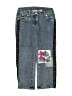Hanna Andersson 100% Cotton Floral Blue Jeans Size 5 - photo 1