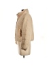 Lush 100% Cotton Solid Tan Coat Size S - photo 5