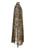 Chico's 100% Polyester Animal Print Brown Casual Dress Size Med (1) - photo 4