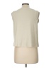 Calypso St. Barth Ivory Sleeveless Button-Down Shirt Size Lg (2) - photo 2
