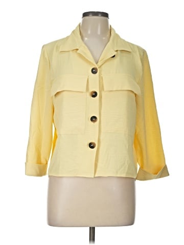 Willi Smith 3/4 Sleeve Button-Down Shirt (view 1)