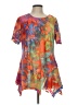 North Style Orange Short Sleeve Blouse Size L - photo 1