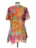 North Style Orange Short Sleeve Blouse Size L - photo 2