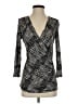 Max Mara Black Gray 3/4 Sleeve Top Size S - photo 1